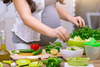 een gebalanceerd dieet tijdens de zwangerschap is vaak al voldoende